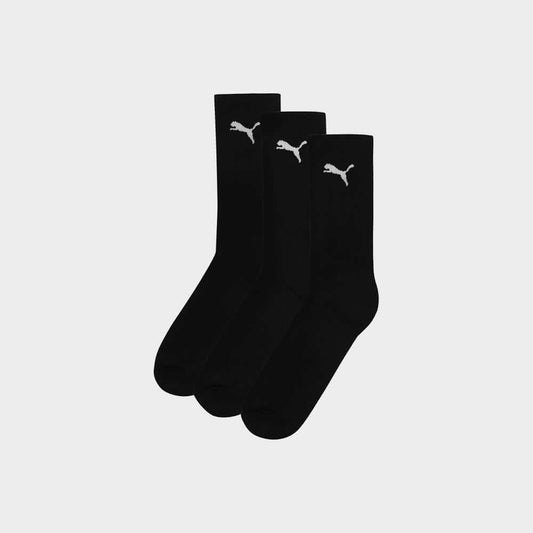 PUMA 3 Pack Cat Logo Socks BLACK