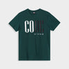 Code Mens Half Serif Graphic Tee Green