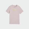 Puma Essential Script Glitter Tee Pink