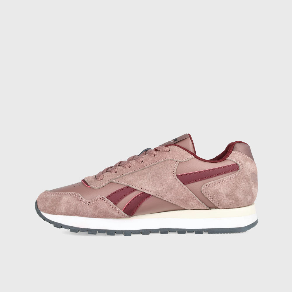 Reebok Womens Glide Sneakers Burgundy