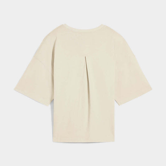 Puma Womens Her Oversized Tee Beige