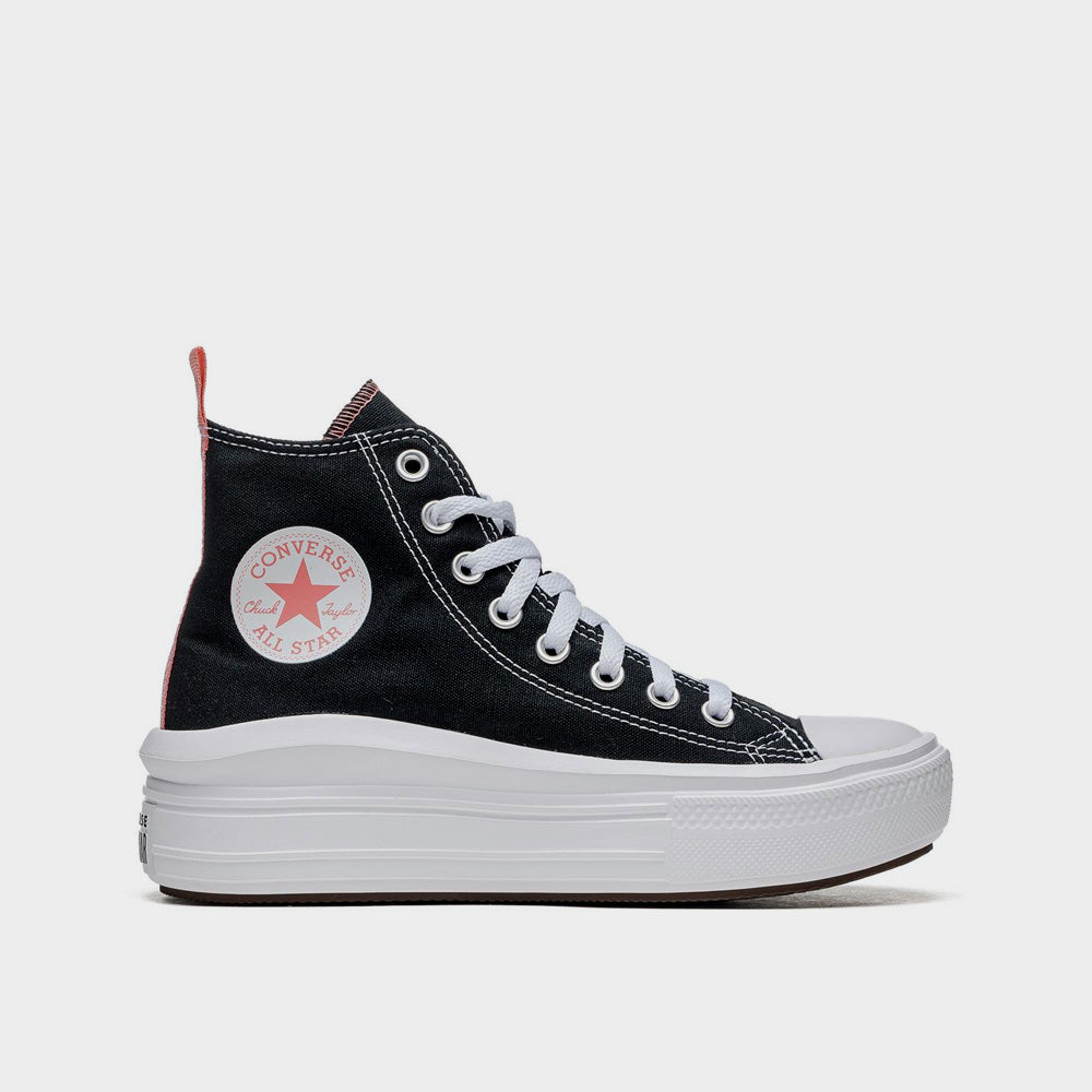 Converse Youth All Star Move Platform High Top Sneakers Black