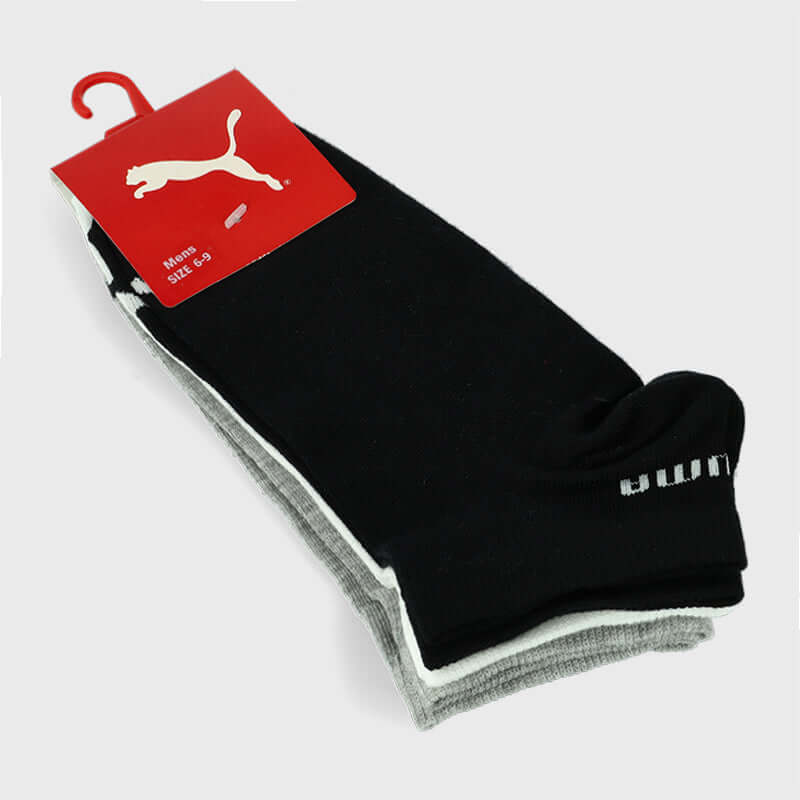 Puma Unisex 3 Pack Essential Hidden Anklet Socks Multi
