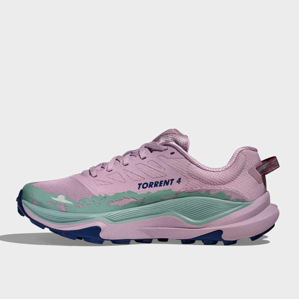 Hoka Womens Torrent 4 Trail Running Shoes Pink