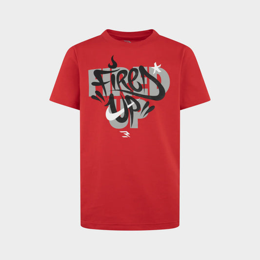 Nike Youth Fired Up Graffiti Tee Red