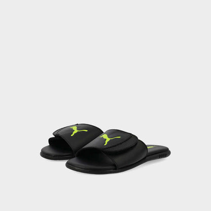 PUMA KIDS Sporty Velcro Slides BLACK