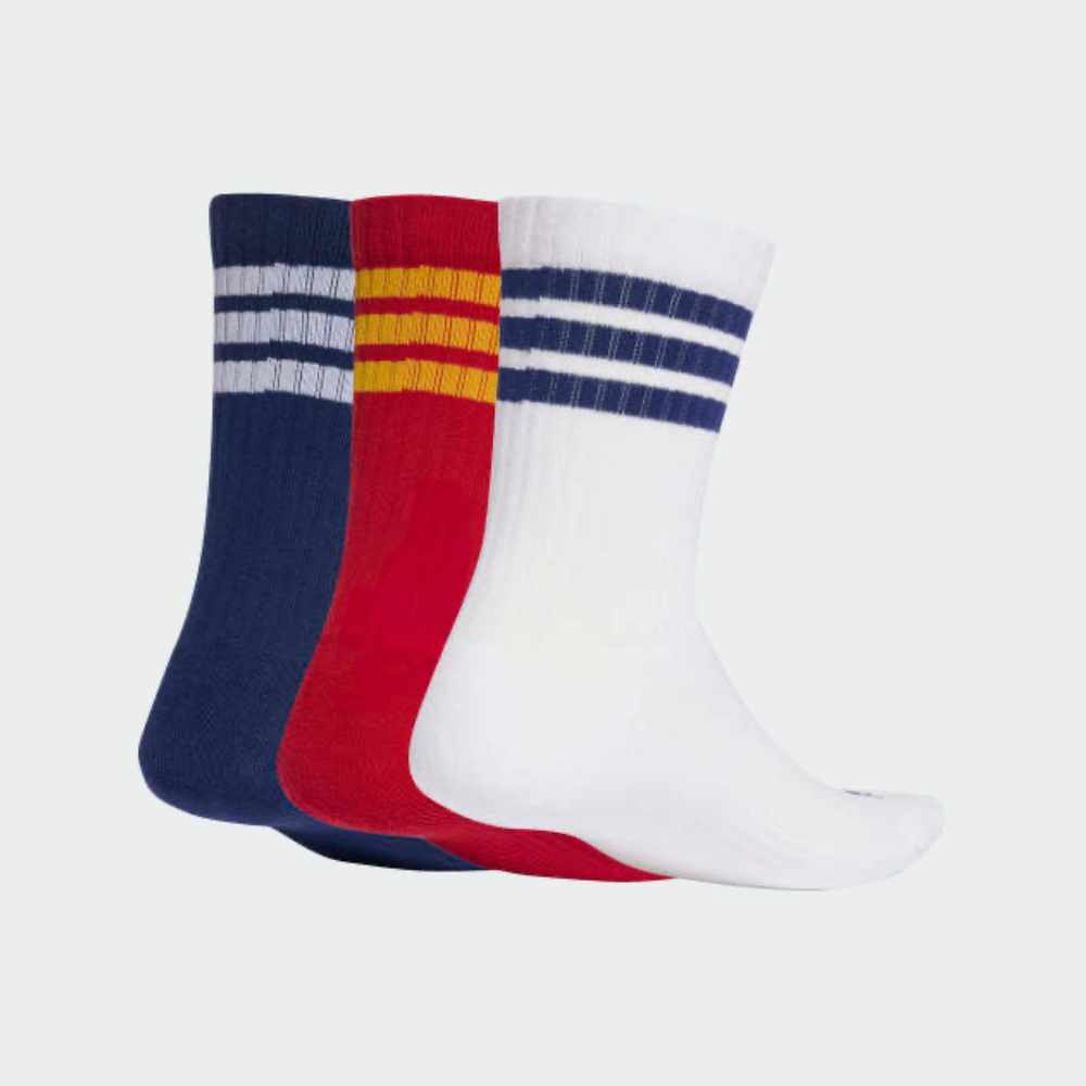 ADIDAS 3-Pack ESS C CREW SOCKS RED