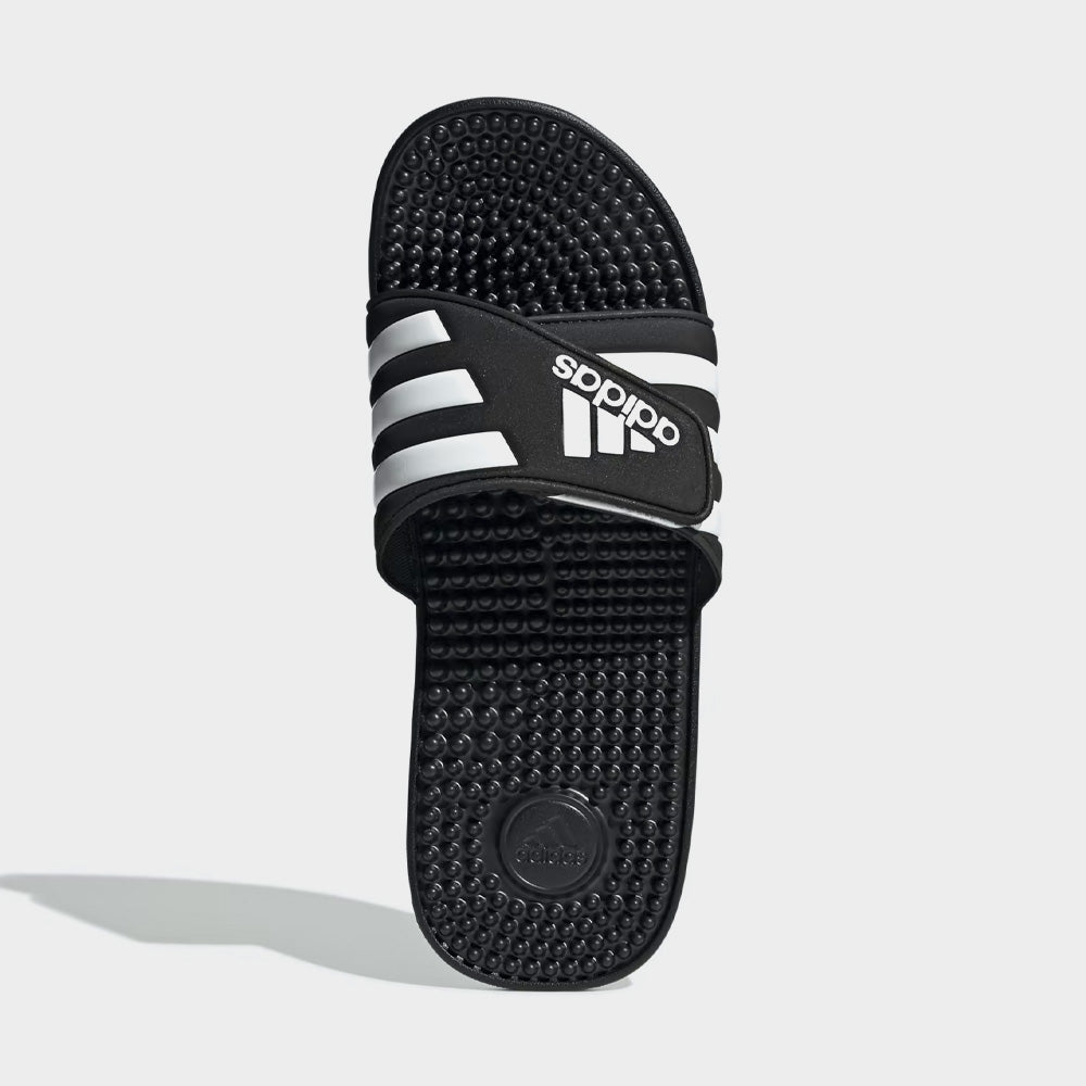 Adidas Unisex Adissage Slides White Black Sandals