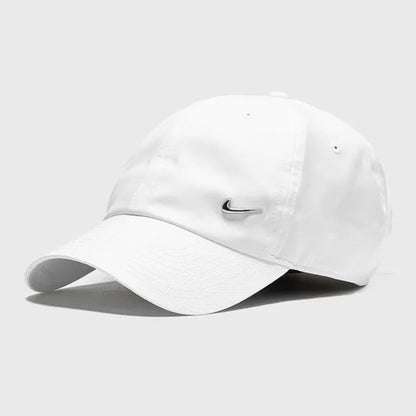 NIKE Heritage 86 Metal Swoosh Sport Cap WHITE