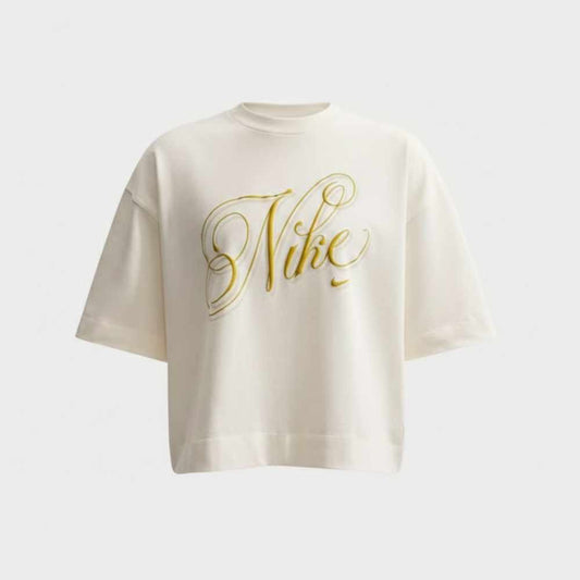 Nike Womens Boxy Script Tee White