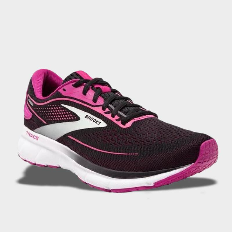 Brooks black cheap and pink