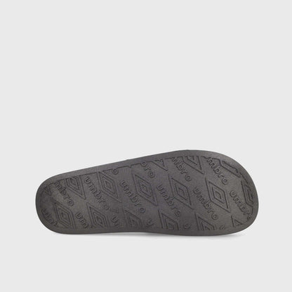 Umbro Mens Triple Logo Slides Black