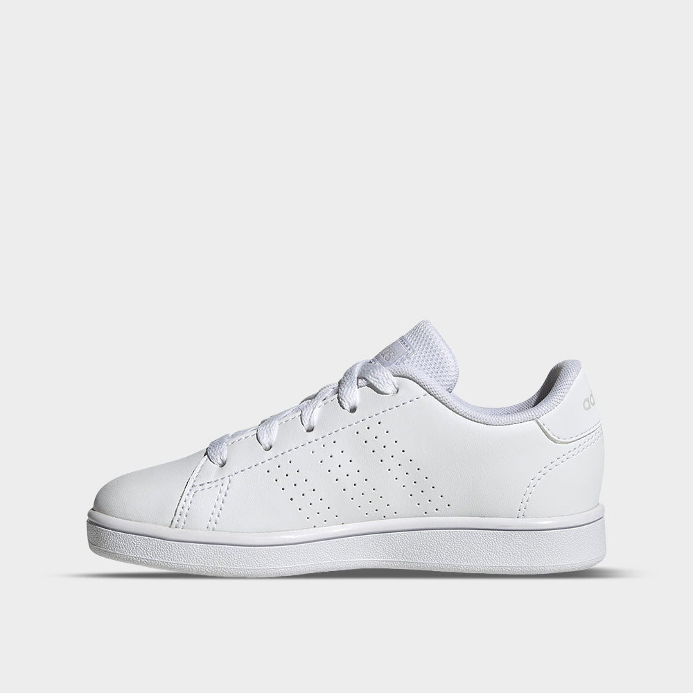 Adidas Youth Advantage K Sneakers White _ 173718 _ White Tekkie Town