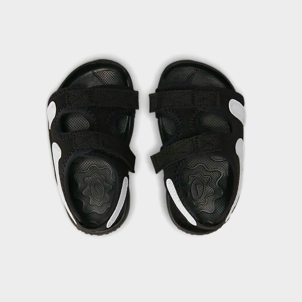 Kids black nike sandals best sale