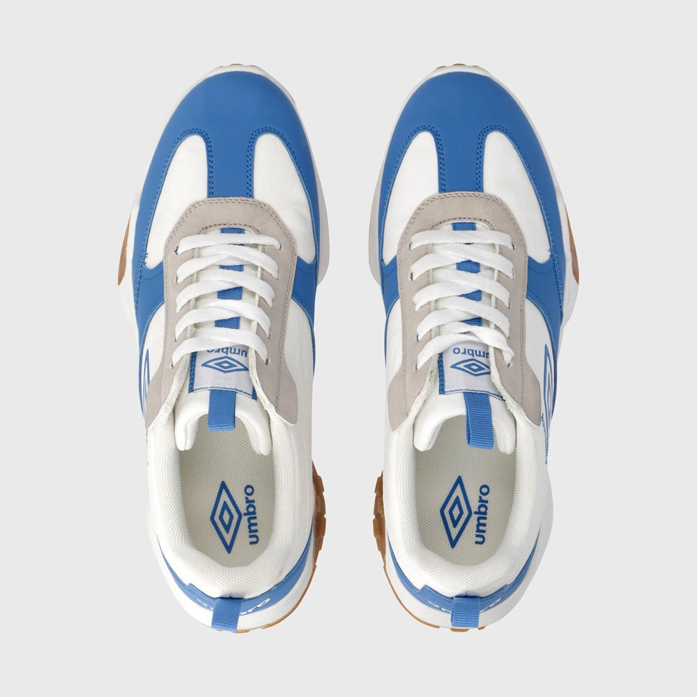 Umbro Mens Mosley Sneaker White/Blue _ 180035 _ White