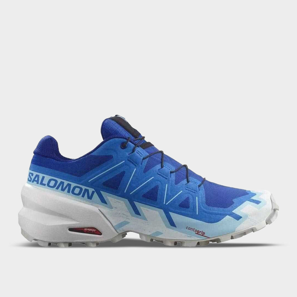 Salomon Mens Speedcross 6 Trail Running Blue/white _ 180272 _ Blue