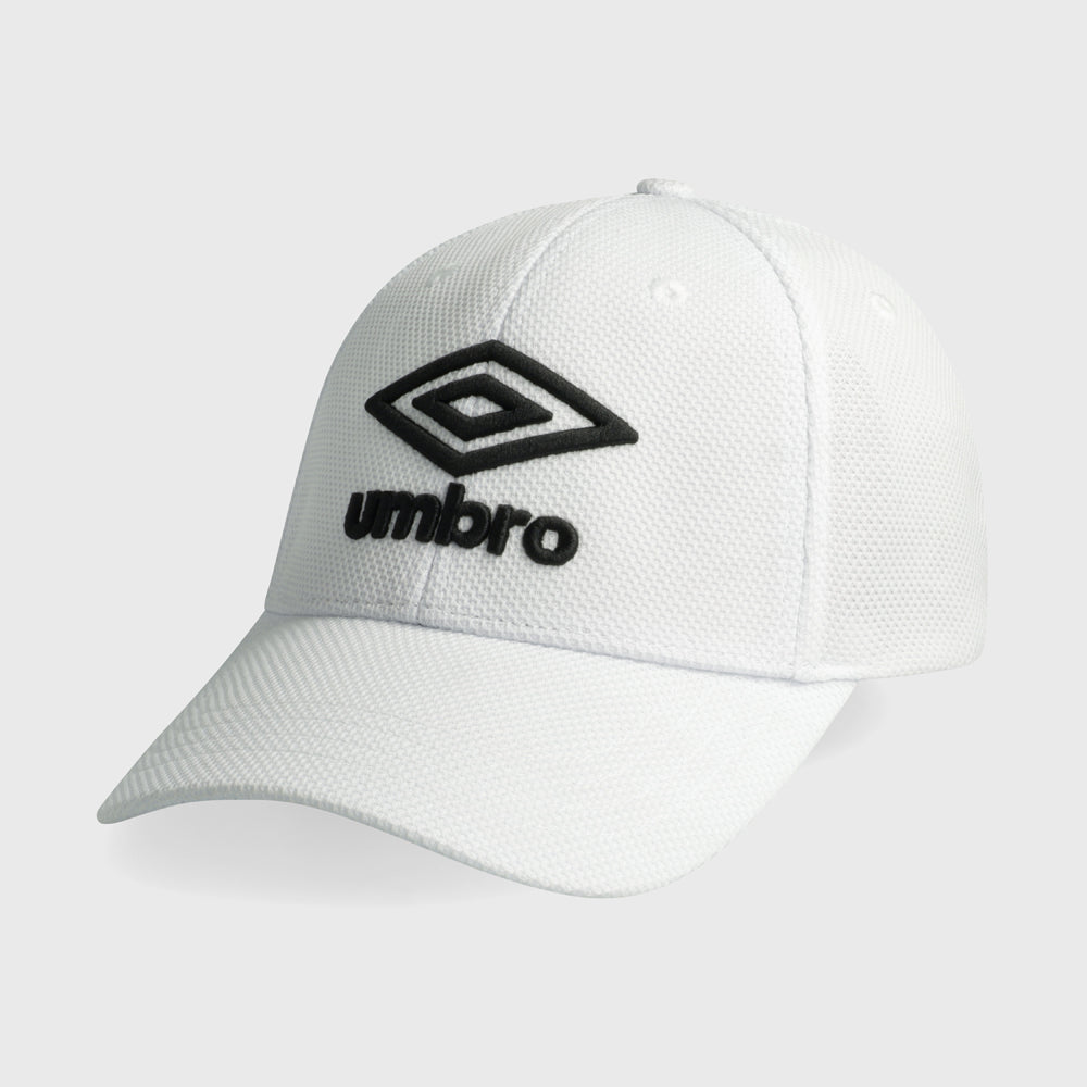 Umbro Unisex Fitted Peak Cap White/Black _ 180418 _ White