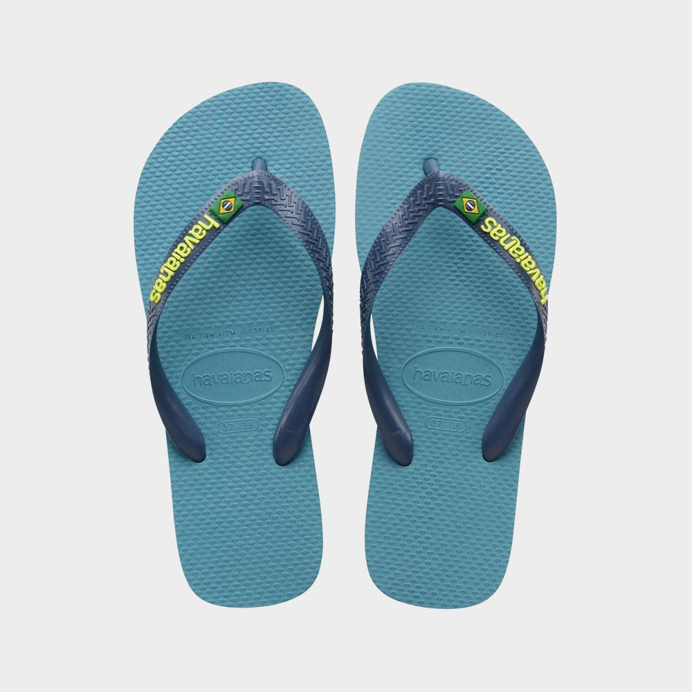 Havaianas Unisex Brazil Logo Thongs Blue/Multi _ 180496 _ Blue