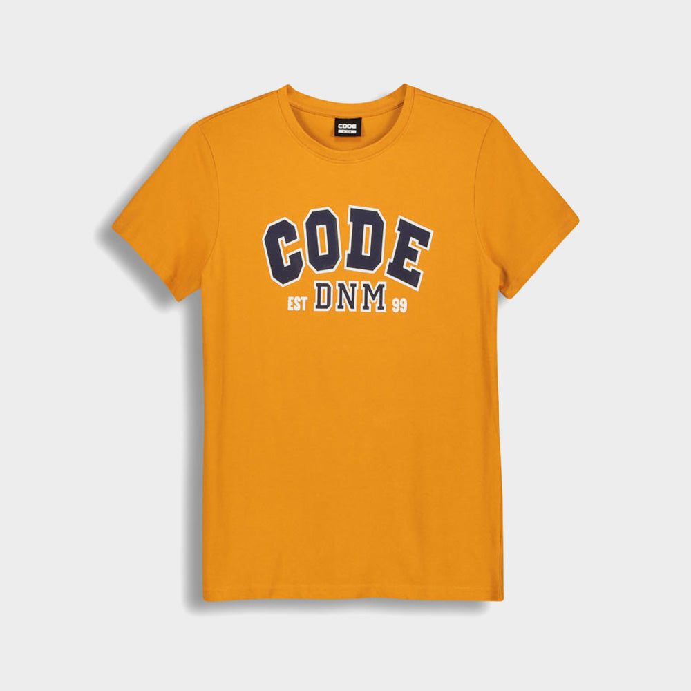 Code Mens Collegiate Graphic Tee Yellow _ 180698 _ Yellow