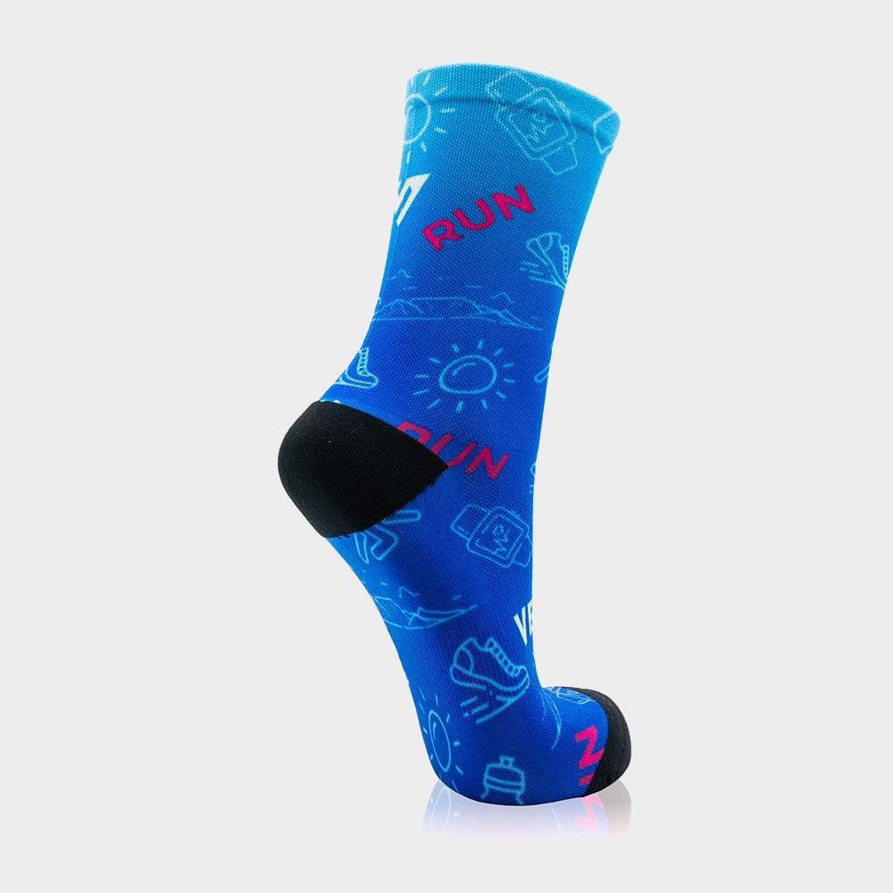 Versus Unisex Elite Running Sock Blue/Multi _ 180746 _ Blue