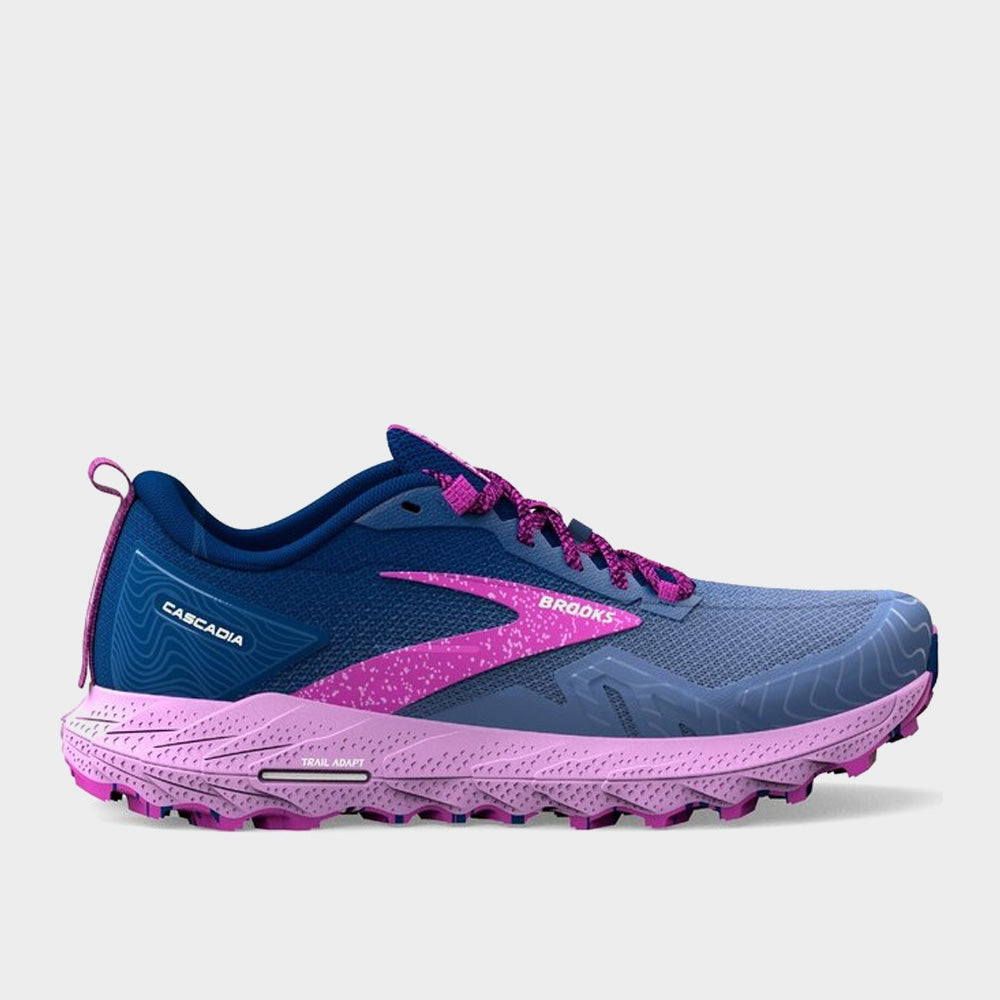 Brooks Women's Cascadia 17 Trail Running Navy/purple _ 180762 _ Blue