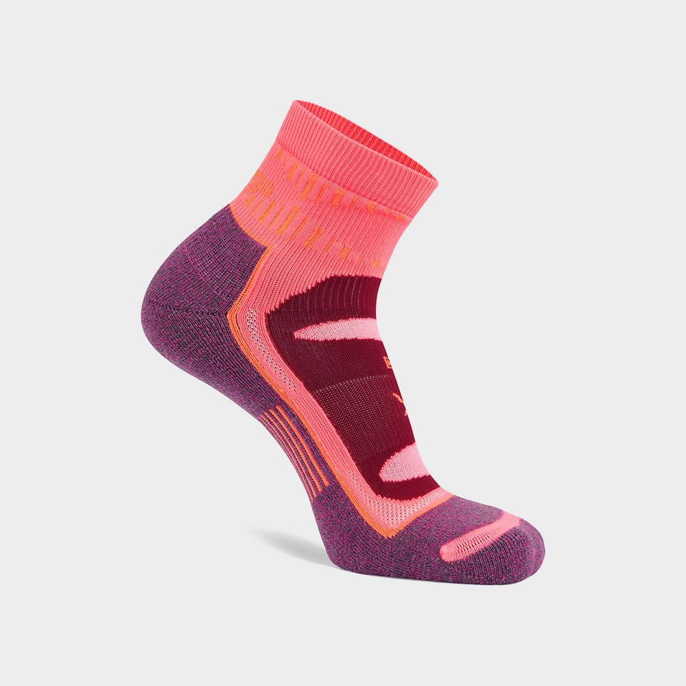 Balega Unisex Anklet Blister Resist Running Sock Pink/Multi _ 180813 _ Pink