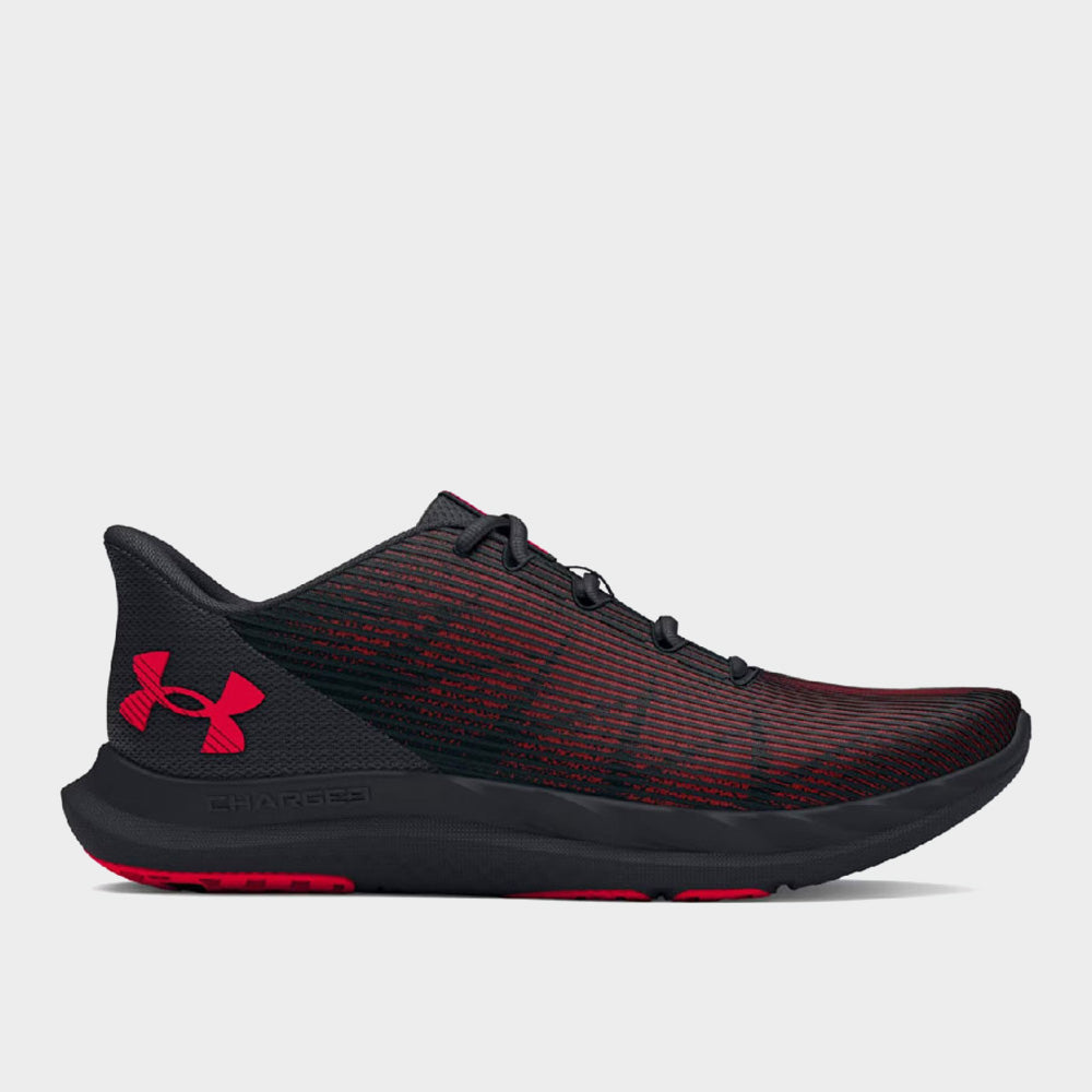 Under Armour Mens Charged Speed Swift Performance Running Black/red _ 180850 _ Black