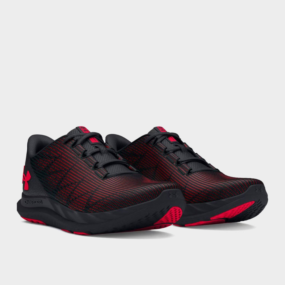 Under Armour Mens Charged Speed Swift Performance Running Black/red _ 180850 _ Black