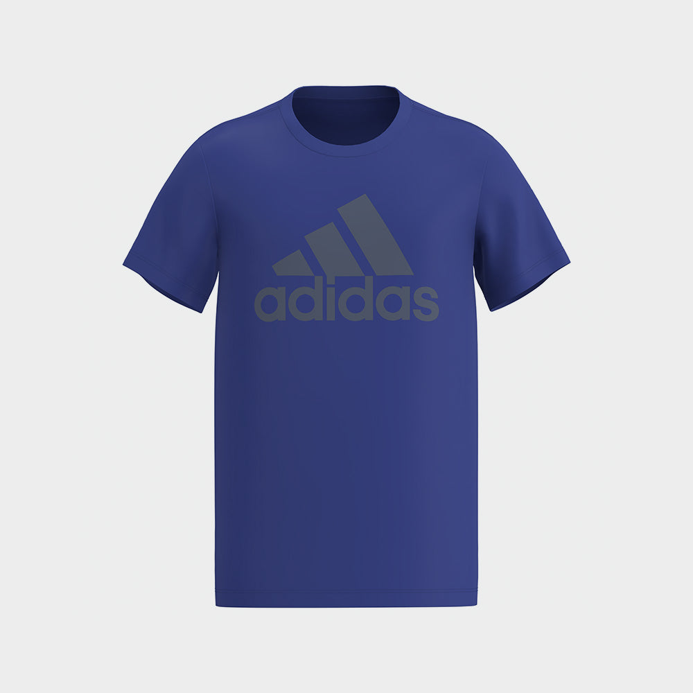 Adidas Mens Big Logo T-shirt Blue/Black _ 180890 _ Blue
