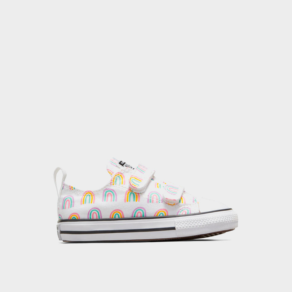 Converse Infants Chuck Taylor All Star EasY-On Rainbows Sneakers White/Multi _ 181051 _ White