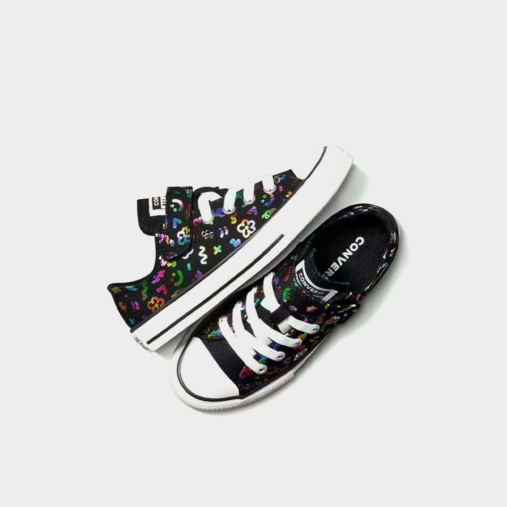 Black converse kids shoes online