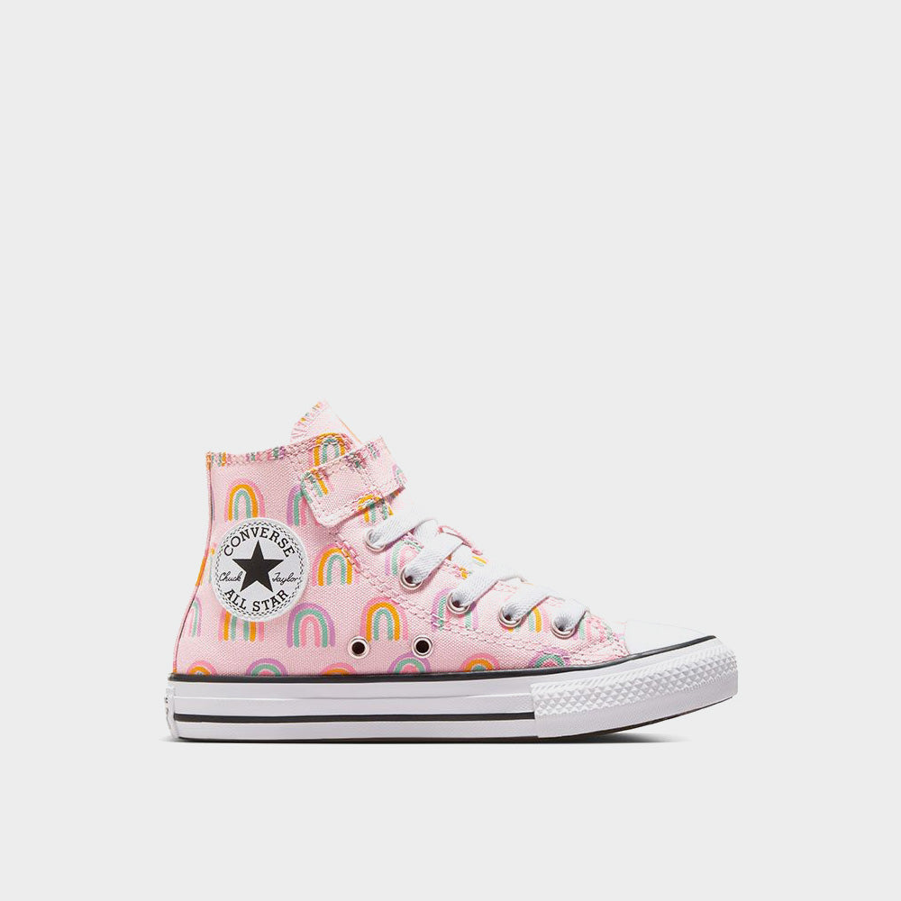 Converse Kids Chuck Taylor All Star EasY-On Rainbows Sneaker Pink/Multi _ 181062 _ Pink