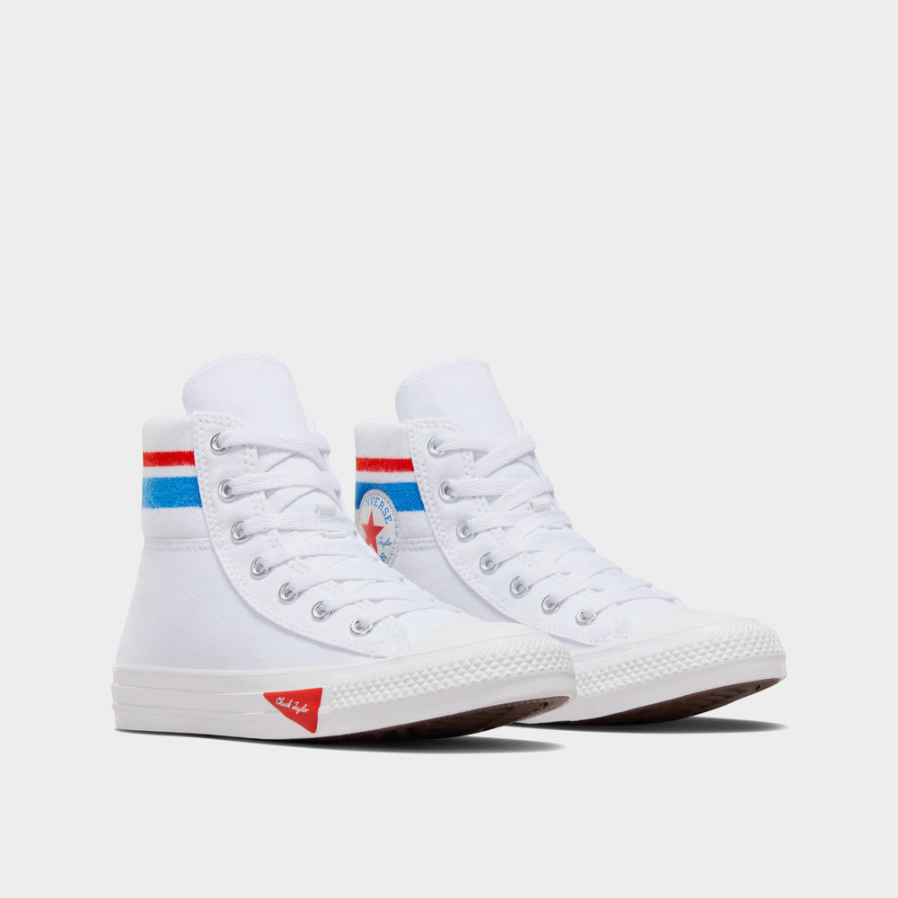 Converse Youth Chuck Taylor All Star Retro Sport Sneaker White/Multi _ 181077 _ White