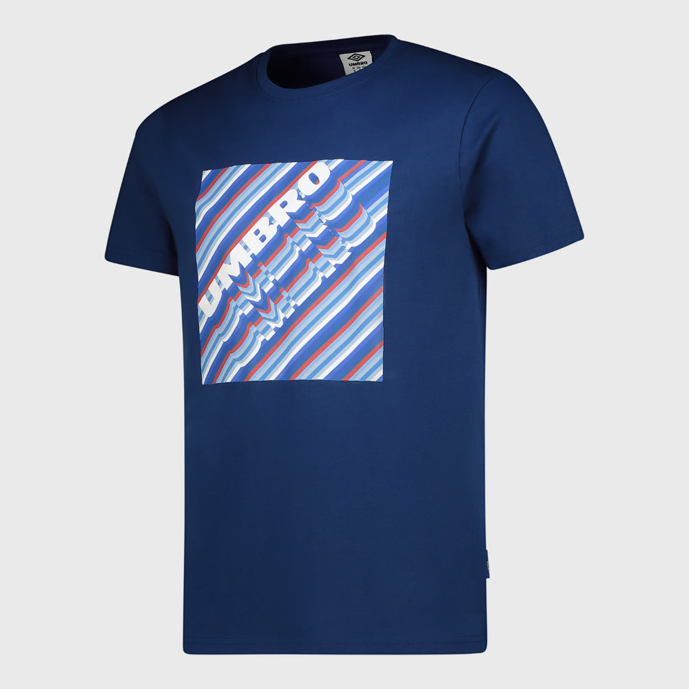 Umbro Mens Gradient Box Tee Blue/Multi _ 181155 _ Blue