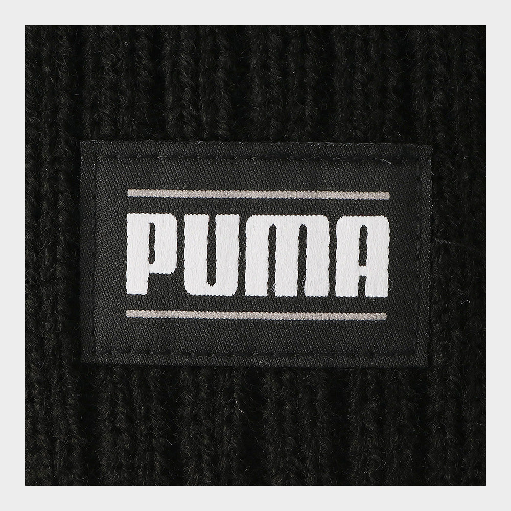 Puma Unisex Ribbed Classic Cuff Beanie Black _ 181378 _ Black
