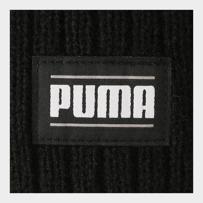 Puma Unisex Ribbed Classic Cuff Beanie Black