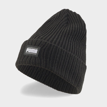Puma Unisex Ribbed Classic Cuff Beanie Black
