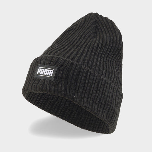Puma Unisex Ribbed Classic Cuff Beanie Black