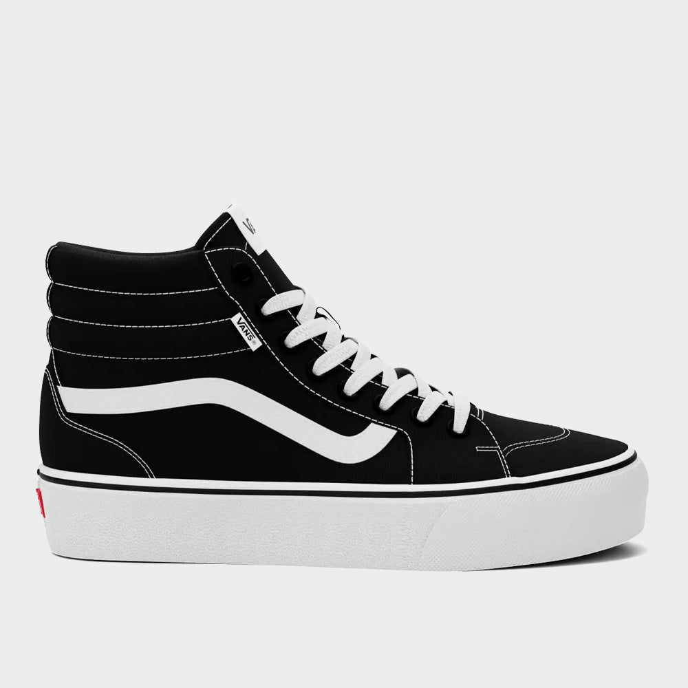 Vans Womens Filmore Hi Platform Black/White _ 181415 _ Black – Tekkie Town