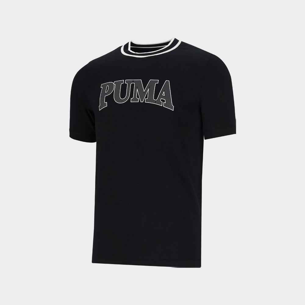 Puma Mens Squad Big Graphic Tee Black/Multi _ 181429 _ Black