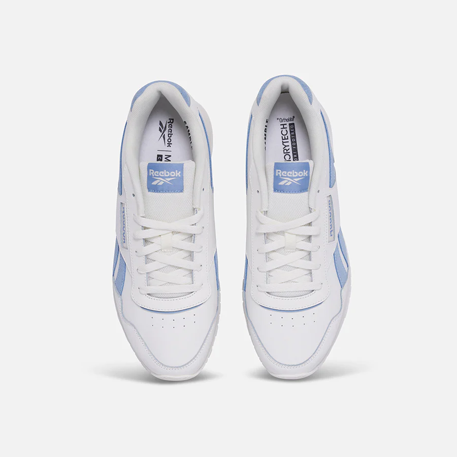 Reebok Mens Glide Sneaker White/blue _ 181479 _ White