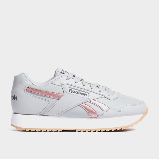 Reebok Women's Glide Ripple Double Sneaker Grey/pink _ 181482 _ Grey