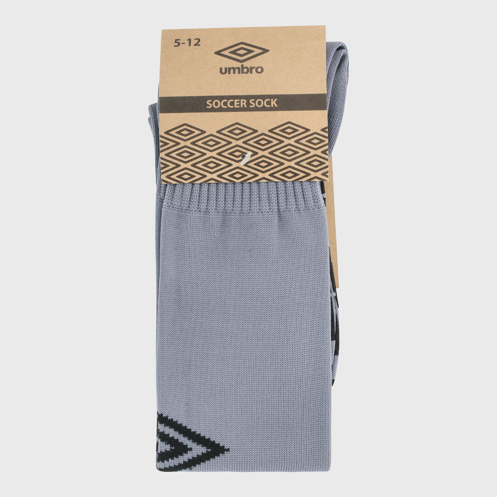 Umbro Unisex Single Football Sock Grey/Black _ 181578 _ Grey