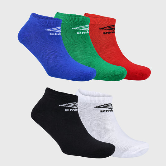UMBRO 5 Pack Fashion Hidden Socks