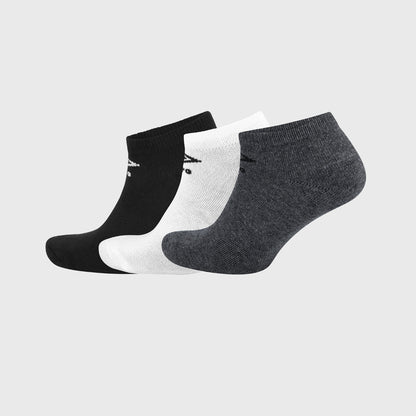 UMBRO 3 Pack Anklet Sock BLACK