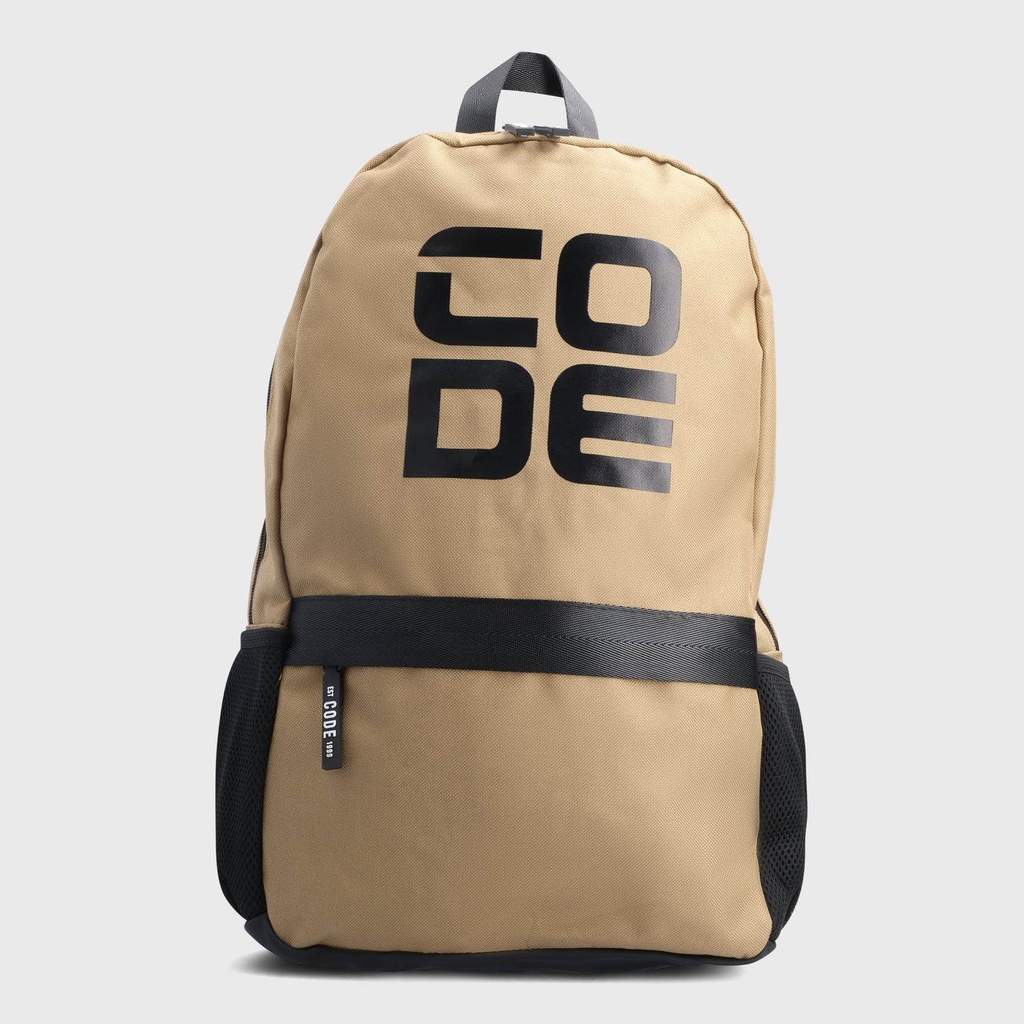 Code Unisex Branded Backpack Beige/Black _ 181663 _ Beige