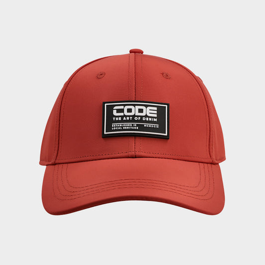 Code Unisex Basic Branded Peak Cap Red/Multi _ 181694 _ Yellow