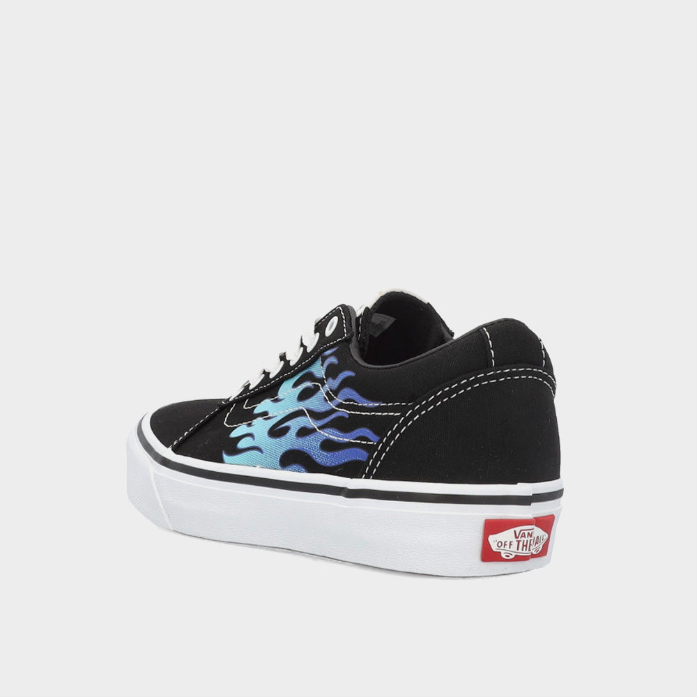 Vans Kids Ward Sneaker Black/Blue _ 181740 _ Black