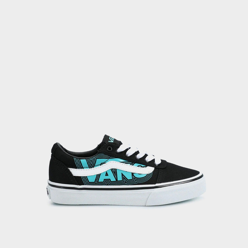 Vans Kids Ward Sneaker Black/Blue _ 181742 _ Black