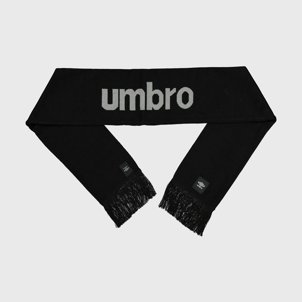 Umbro Unisex Printed Scarf Black/Grey _ 181768 _ Black